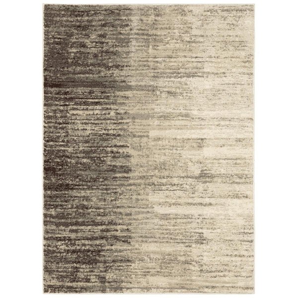 Configuracion Carson 0735A Woven & Polypropylene Oriental Rectangle Rug, Beige - 3 ft. 10 in. x 5 ft. 5 in. CO2115628